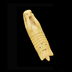 Small Ivory Otter Amulet